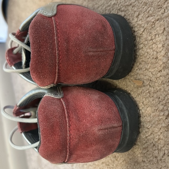 Prada Italy Red Stripe with silver leather and dark pink suede size 39 (US WM 9) - Picture 4 of 13